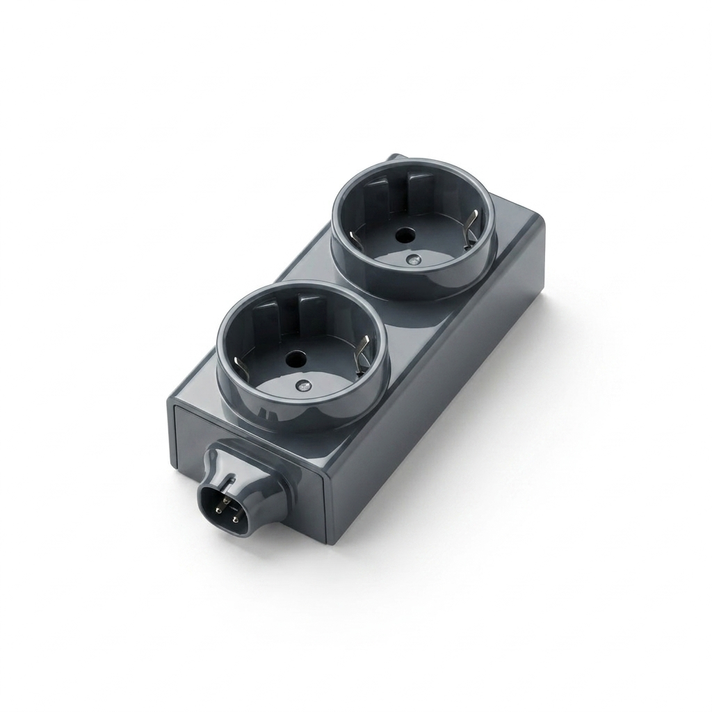 Modulo Presa O1-2 2-Uscite Schuko - Distribuzione di Energia Efficiente
